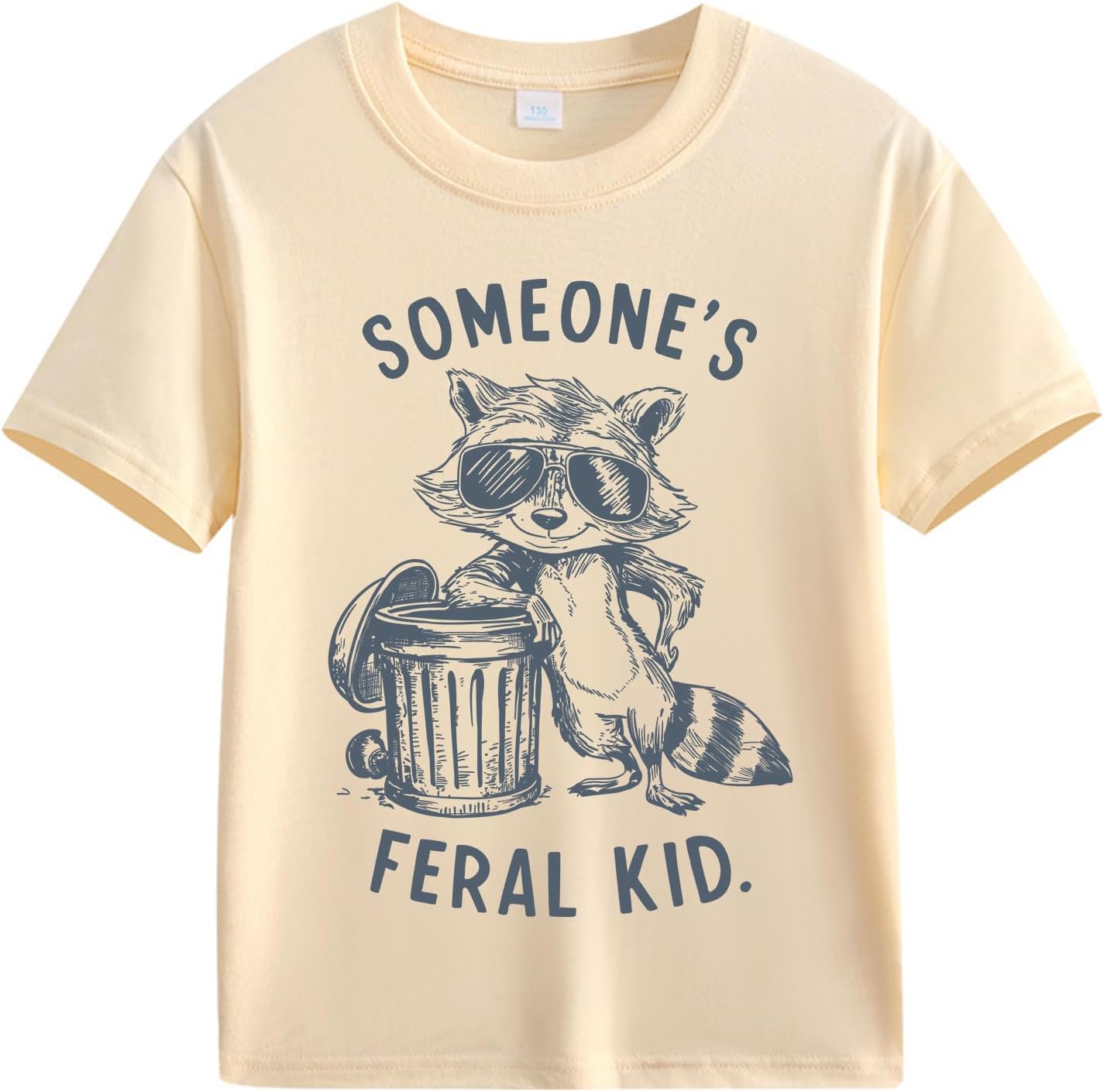 Boys Girls Short Sleeve Shirts Kids Construction Vehicle Monster Truck Raccoon Tees Crew Neck Cotton Tops 2-7 Years