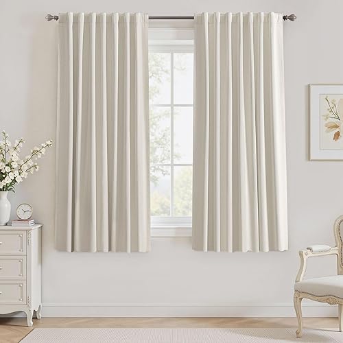 Miniatura 54 de UHITECH - Cortinas de 108 pulgadas de largo para ventana de sala de estar, cortinas opacas para dormitorio, juego de 2 paneles, azul, modernas, de