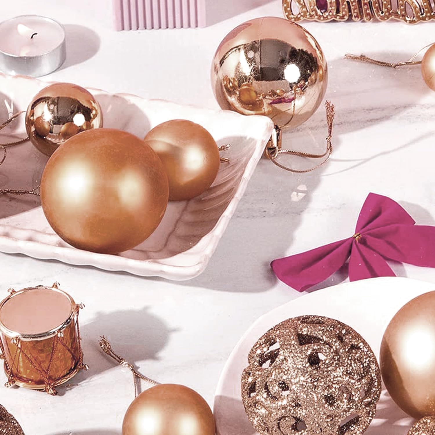 Amazon.co.jp: Hanakaze クリスマス オーナメント 豪華100個セット