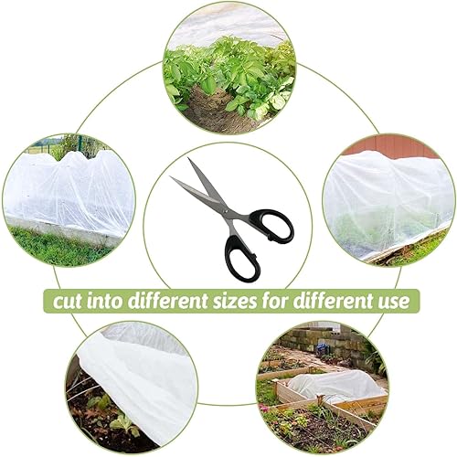 Miniatura 5 de LOVE STORY Cubiertas para plantas, protección contra la congelación, 10 x 50 pies, 1.5 onzas, manta de tela flotante para jardín para plantas de