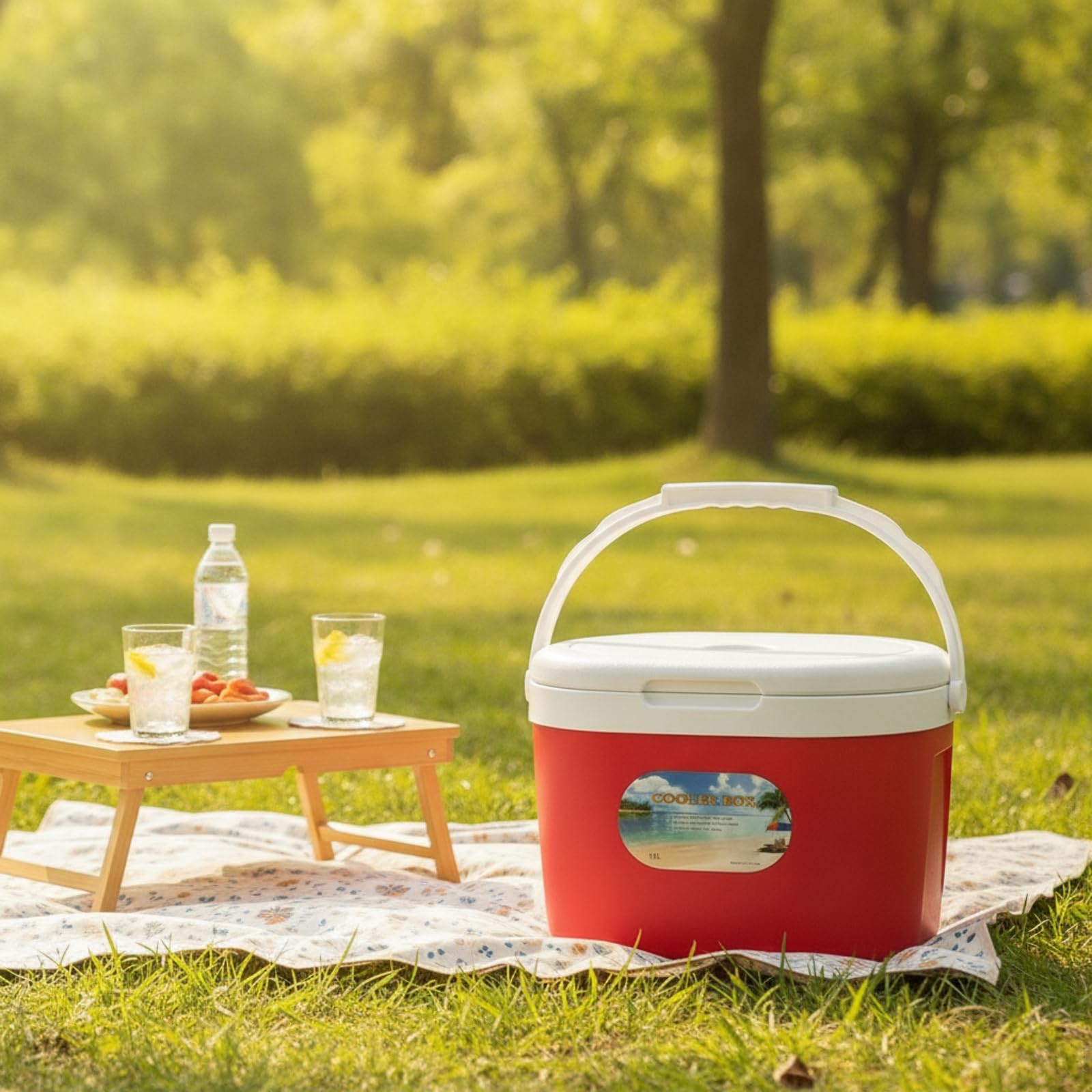 Harilla Hielera Portátil Caja Térmica Enfriadora Nevera Conservadora con Gran Capacidad Interna con Paquetes de Hielo con Placas Frías y Bolsas de Hielo