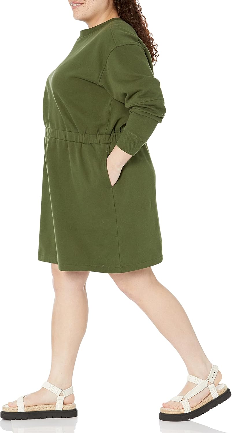 Amazon Essentials Women's Waisted Sweatshirt Dress (Available in Plus Size) - Image 7
