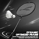 Konex Badminton Racquet 2U (95±2g) Aluminium Frame | 24 LBS String Tension | Super Lightweight Slim Shaft with Full Racket Cover (Pack of 1) Black gallery image