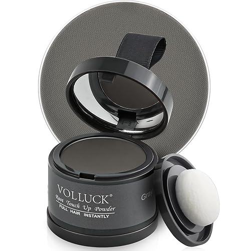 Miniatura 40 de VOLLUCK Polvo de retoque de raíz, polvo instantáneo para la línea del cabello para áreas delgadas y cobertura de cabello gris, cobertura de raíz