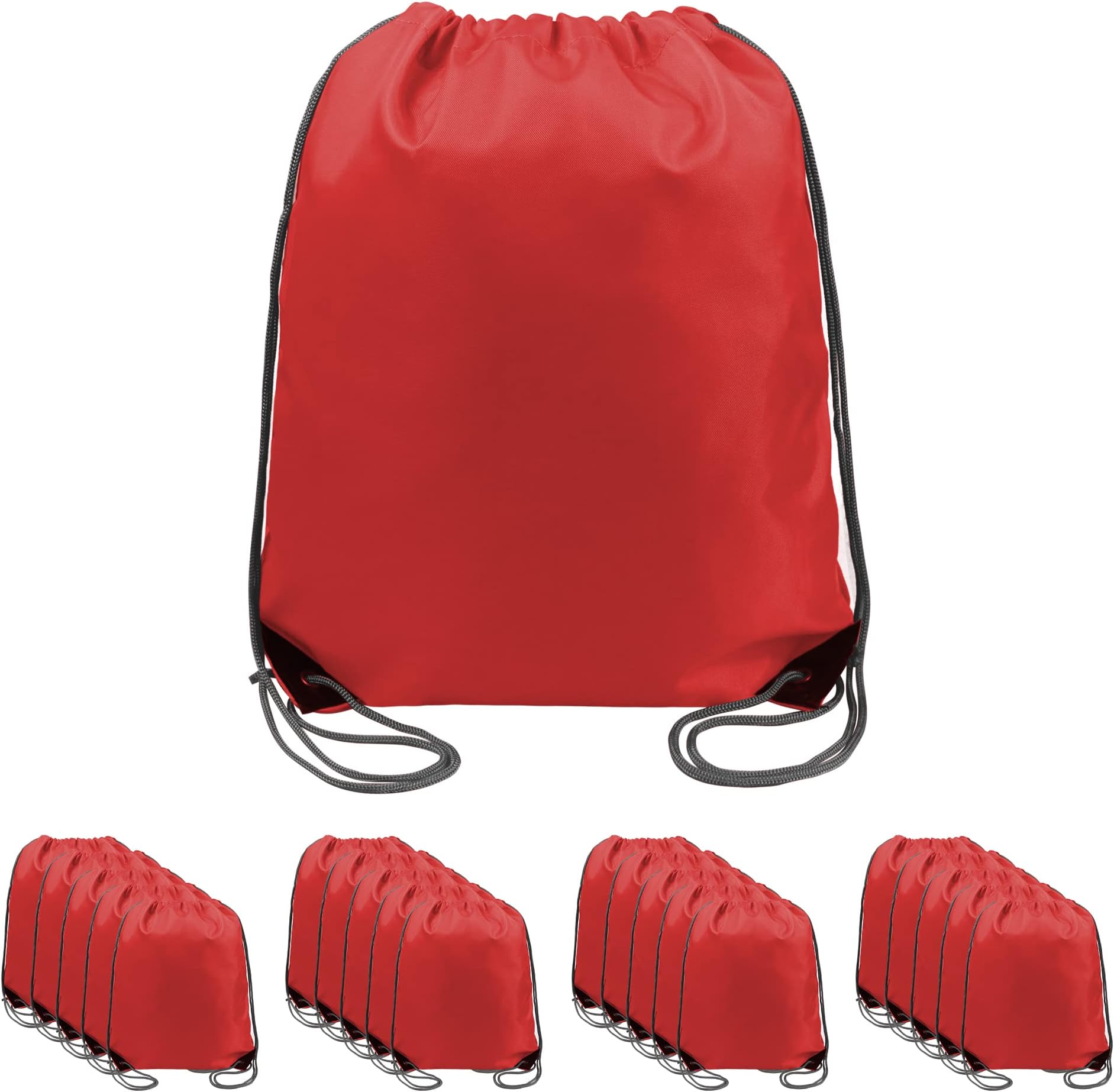 BeeGreenDrawstring Backpack Bags 20,30,50 Packs Reflective String Bags for Gym Sport Trip Cinch Sack DIY for Women Men