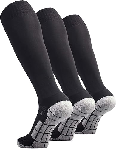 CWVLC - Calcetines de fútbol (135pares) calcetines altos hasta la rodilla, para deportes de equipo, para adultos, jóvenes y niños