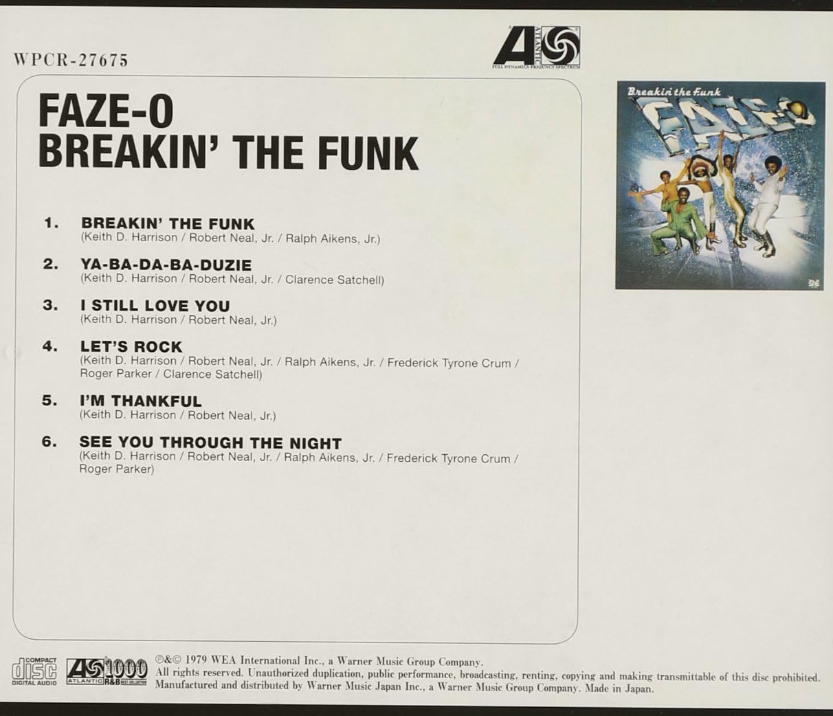 FAZE-O - Breakin' The Funk - CD