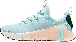 Free Metcon 6 Premium Tênis de treino feminino (HV5228-474, azul gelo/coral lavado/verde vintage/prata metálico)