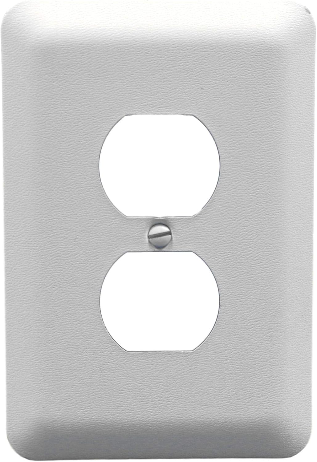 Leviton White Metal Outlet Cover Oversize Duplex Receptacle Wallplate 89303-WH