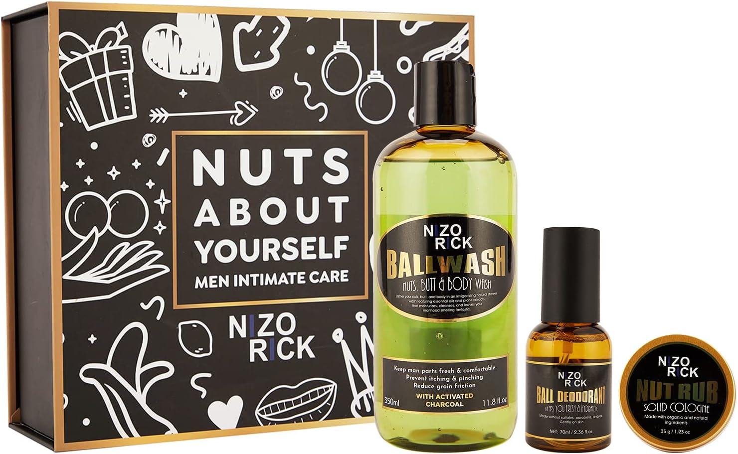 Ball Deodorant Men Intimate Body Wash, Male Care Deodorant for Balls