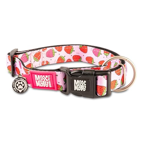 MAX & Molly - Collar para Perro y Cachorro con Hebilla eléctrica, Estilo Divertido para Perros pequeños…