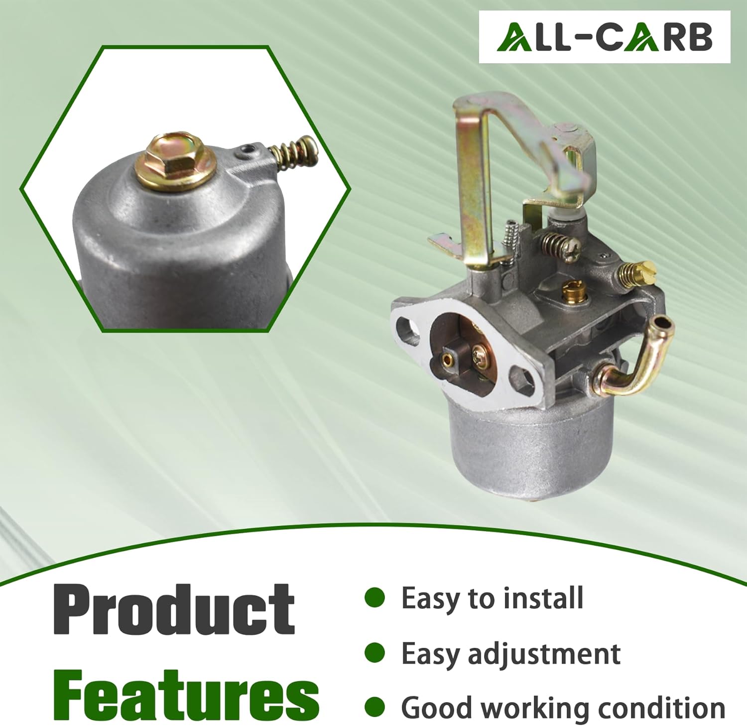 ALL-CARB Carburetor Kit Replacement for Portable Generator Models GEN1100 GEN(1500/2000 Watts) Homelite HGCA1400