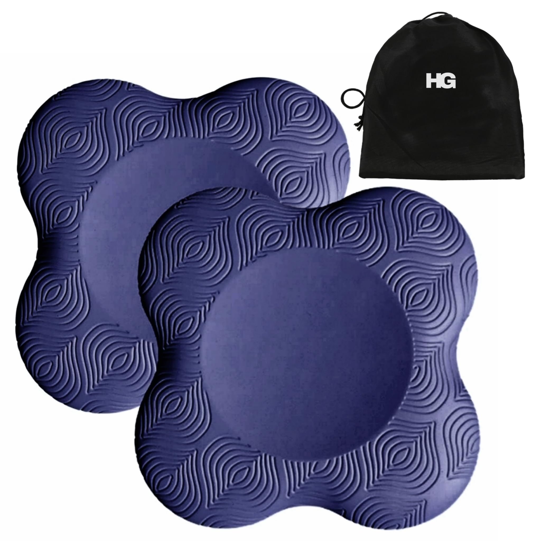 HOMEGALLEY Yoga Knee Pad for Exercise Elbow Cushion Pad Premium EVA Material for Yoga, Meditation, Pilates, Exercise & Workout Knee Cushion For Yoga Extra Cushion- Set of 2, 20 Cm, Navy Blue-picture-16