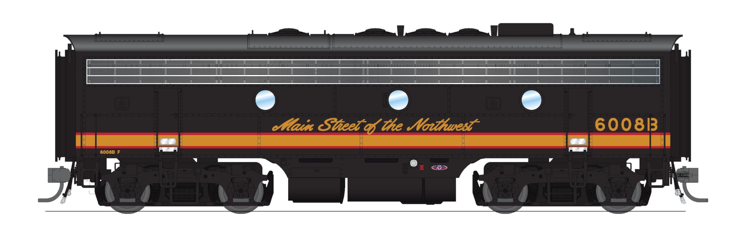 Broadway Limited 6684 EMD F7A, Erie 711D, Black & Yellow, Paragon4 Sound/DC/DCC, HO