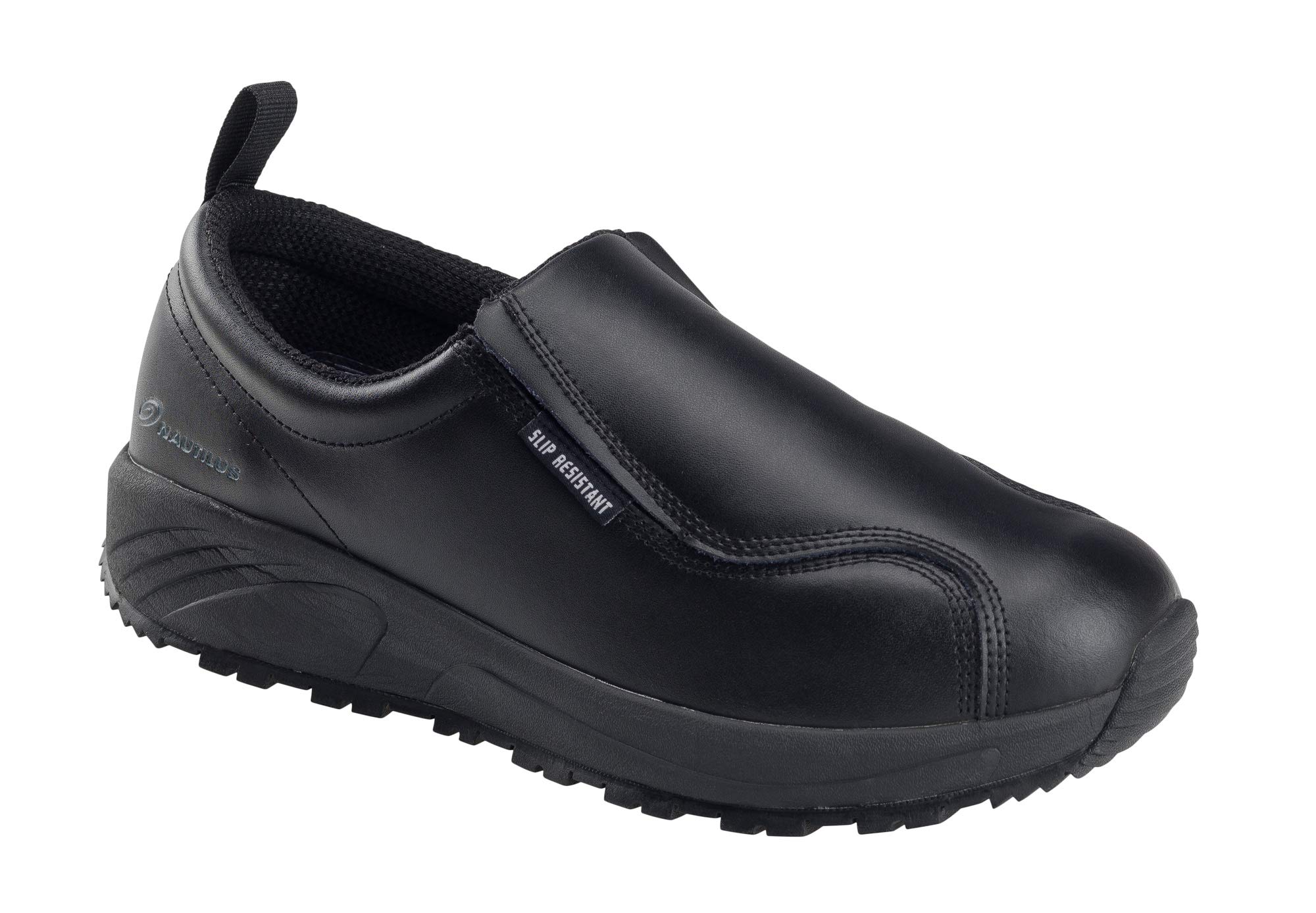 Nautilus Safety Footwear Specialty EH N5064 Women's Slip-On Work Shoes, 6.5 M Black