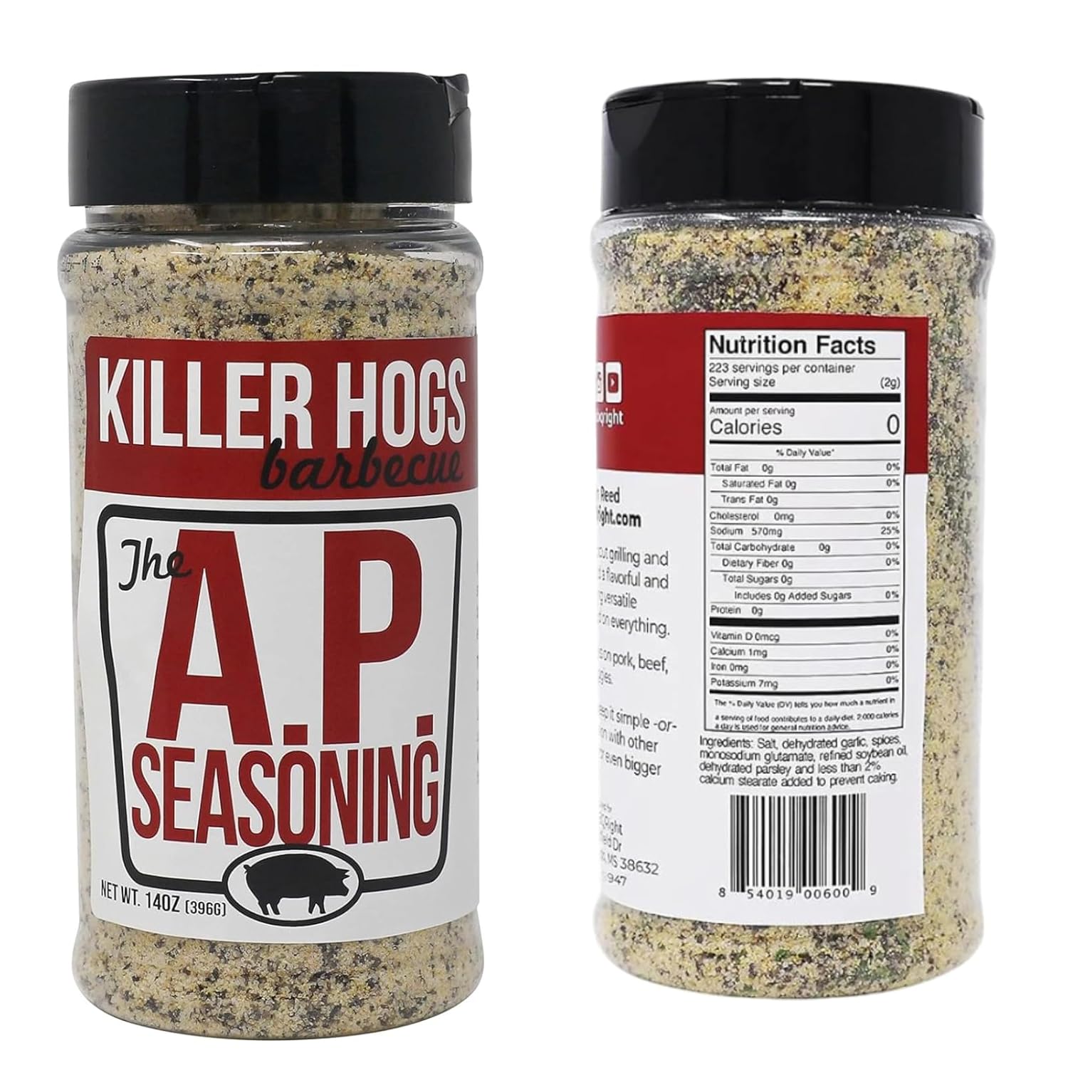 Killer Hogs BBQ All-Purpose Seasoning Rub – 2 Pack (14 oz Each) – Bold Flavor for Chicken, Pork, Steak, Veggies – Shaker Bottles with Bonus Bottle Opener