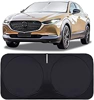 Vista 89 de Parasol, protector plegable para ventana delantera, plegable, visera para parabrisas 240T, cobertura completa para mantener el automóvil fresco