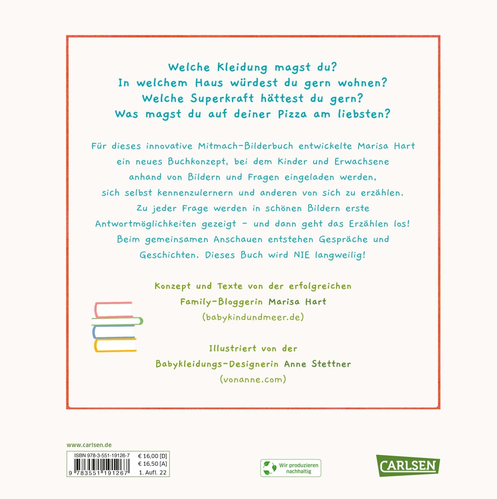 So bin ich - Wähle das, was zu dir passt: Das ganz besondere Buch zum Auswählen, Entscheiden und Mitmachen | Interaktives Vorlesebuch | Stärkt die Selbstwahrnehmung der Kinder und lädt zum Dialog ein