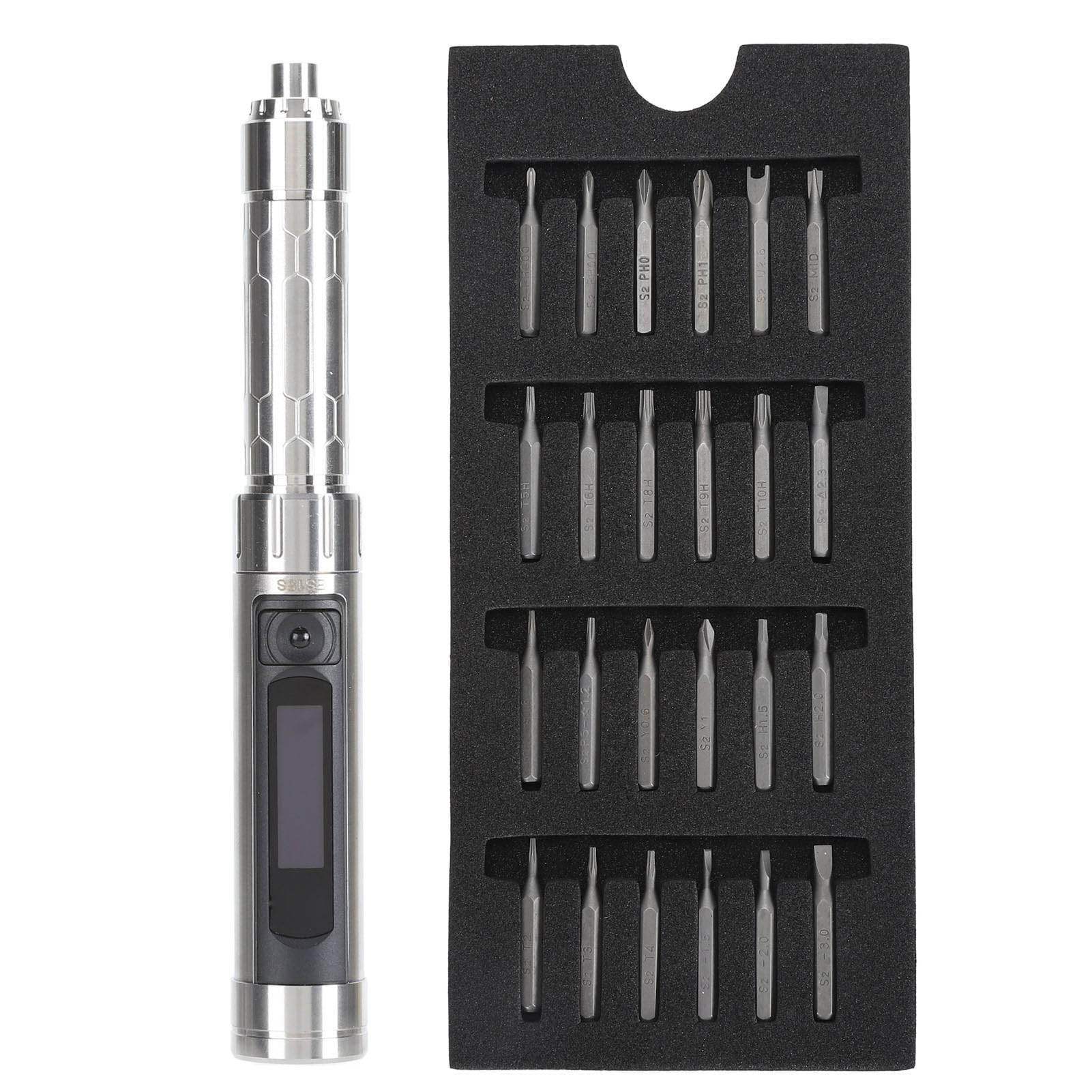 Cordless Electric Screwdriver Kit Rechargeable Mini Power Tool with 304 Stainless Steel Bits for Repairs