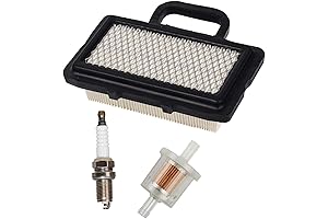 HIFROM Air Filter with Fuel Filter Spark Plug Kit for V Twin Motorcycle Engine