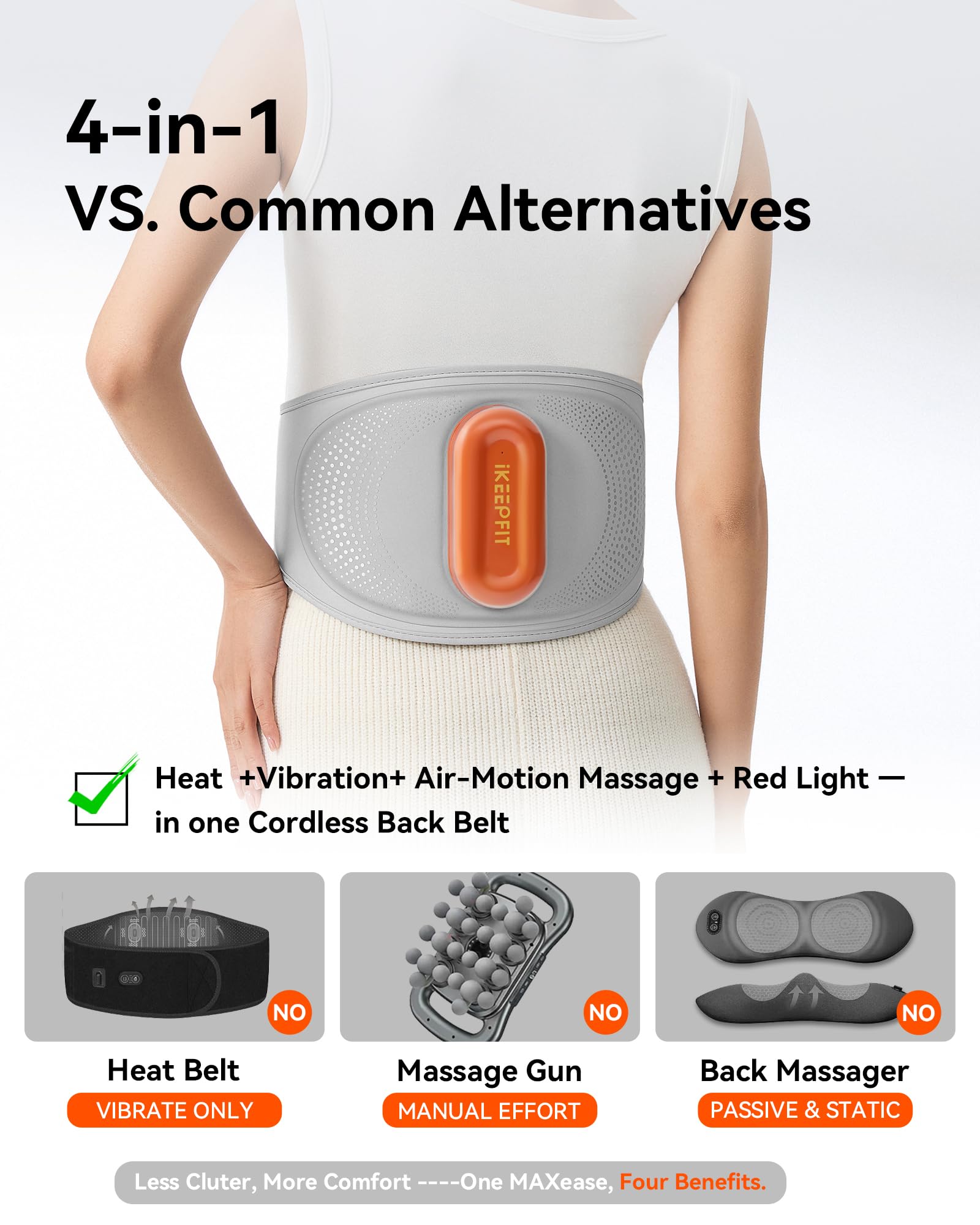 IKEEPFIT Back Massager for Pain Relief Deep Tissue, FSA Eligible HSA — Amazon image 2