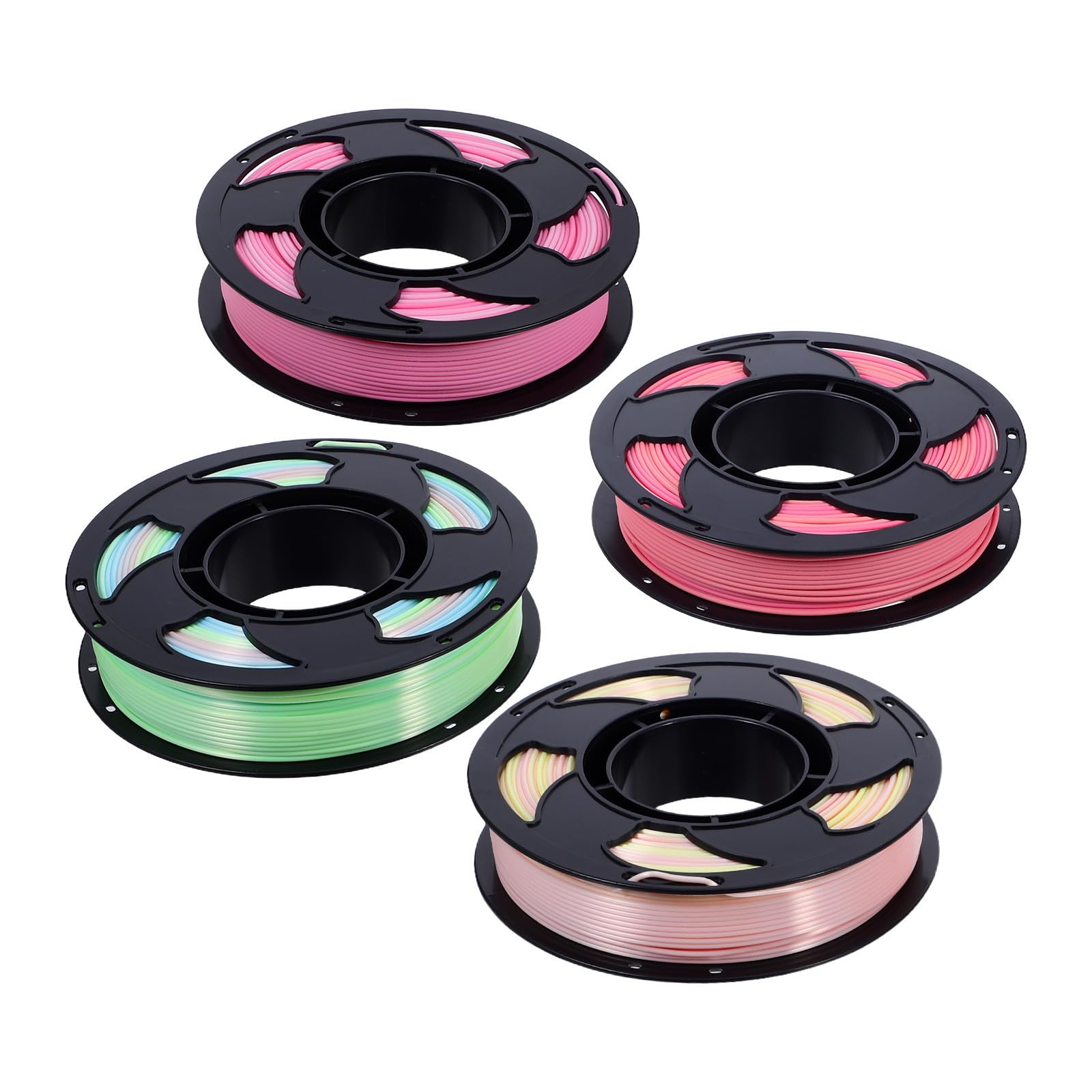 Filamento Pla para Impresión 3d, 1,75mm, 4 Bobinas Multicolor