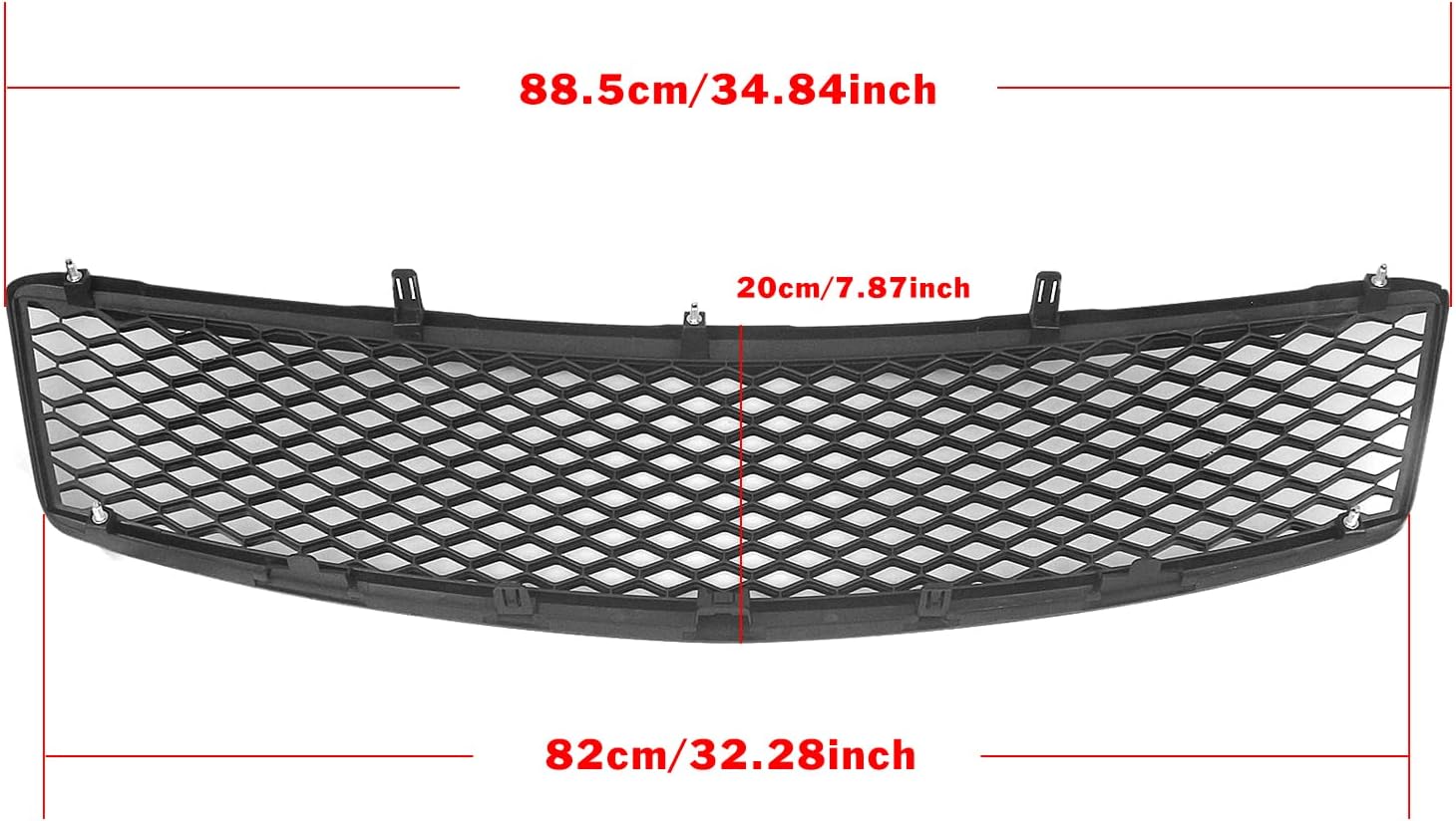 Front Grill Grille Mesh For Infiniti G G35 G37 2007 2008 2009 Sedan 4 Door Gloss Black
