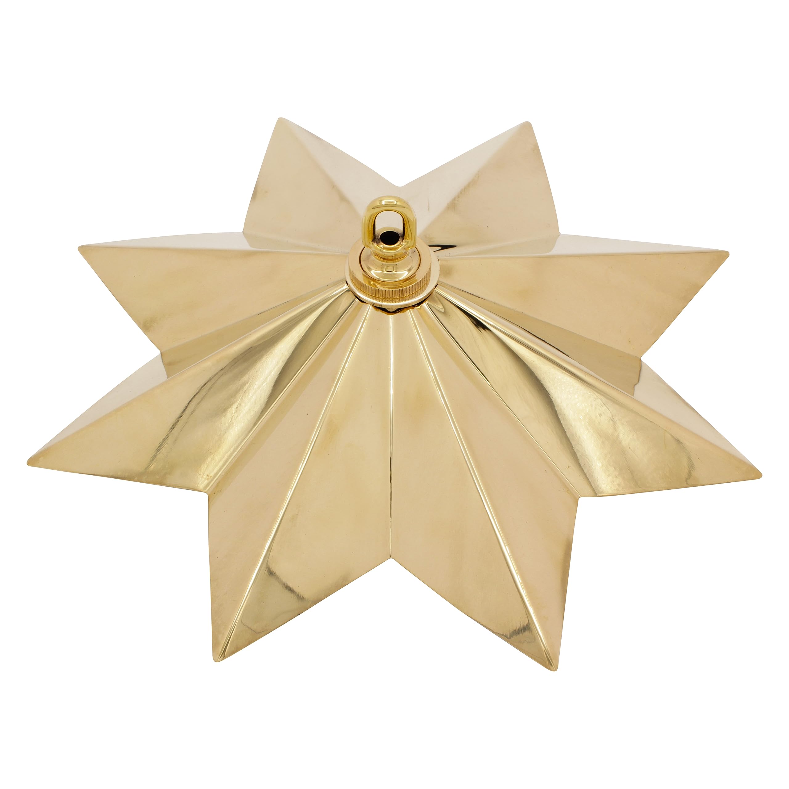 RCH Hardware CN-BR11H-310 Brass Modern Star Ceiling Canopy, 12.2 Inch, Polished Brass