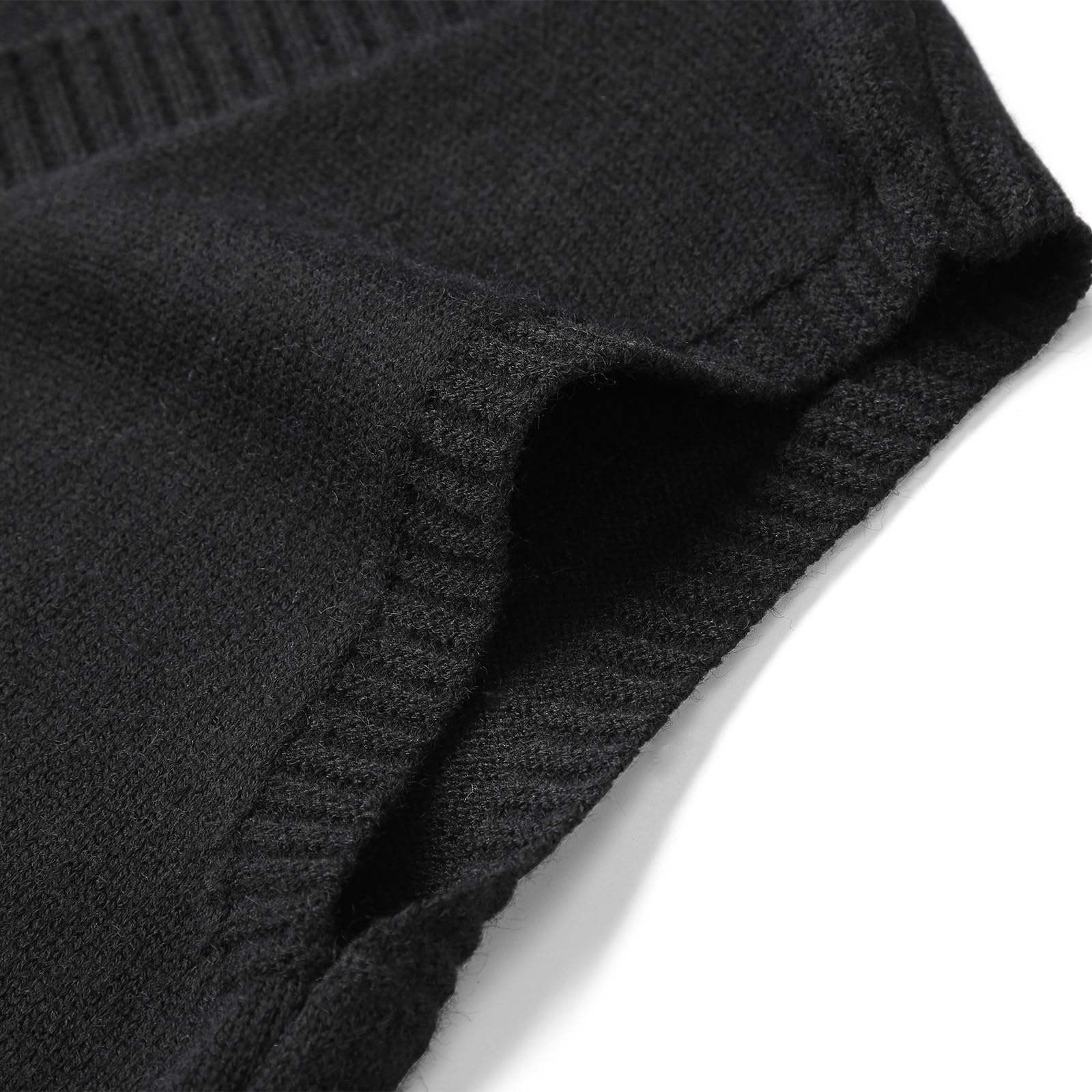 MODFUL Maglia da donna senza maniche con scollo a V, maglione grosso classico