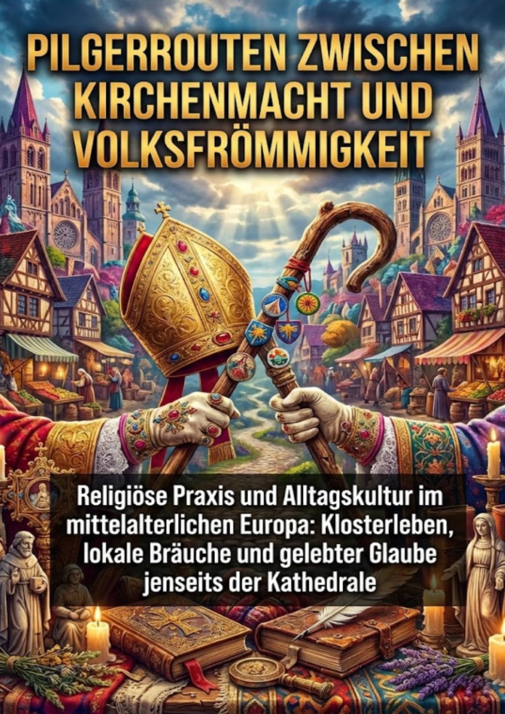 Pilgerrouten zwischen Kirchenmacht und Volksfrömmigkeit: Religiöse Praxis und Alltagskultur im mittelalterlichen Europa: Klosterleben, lokale Bräuche und gelebter Glaube jenseits der Kathedrale