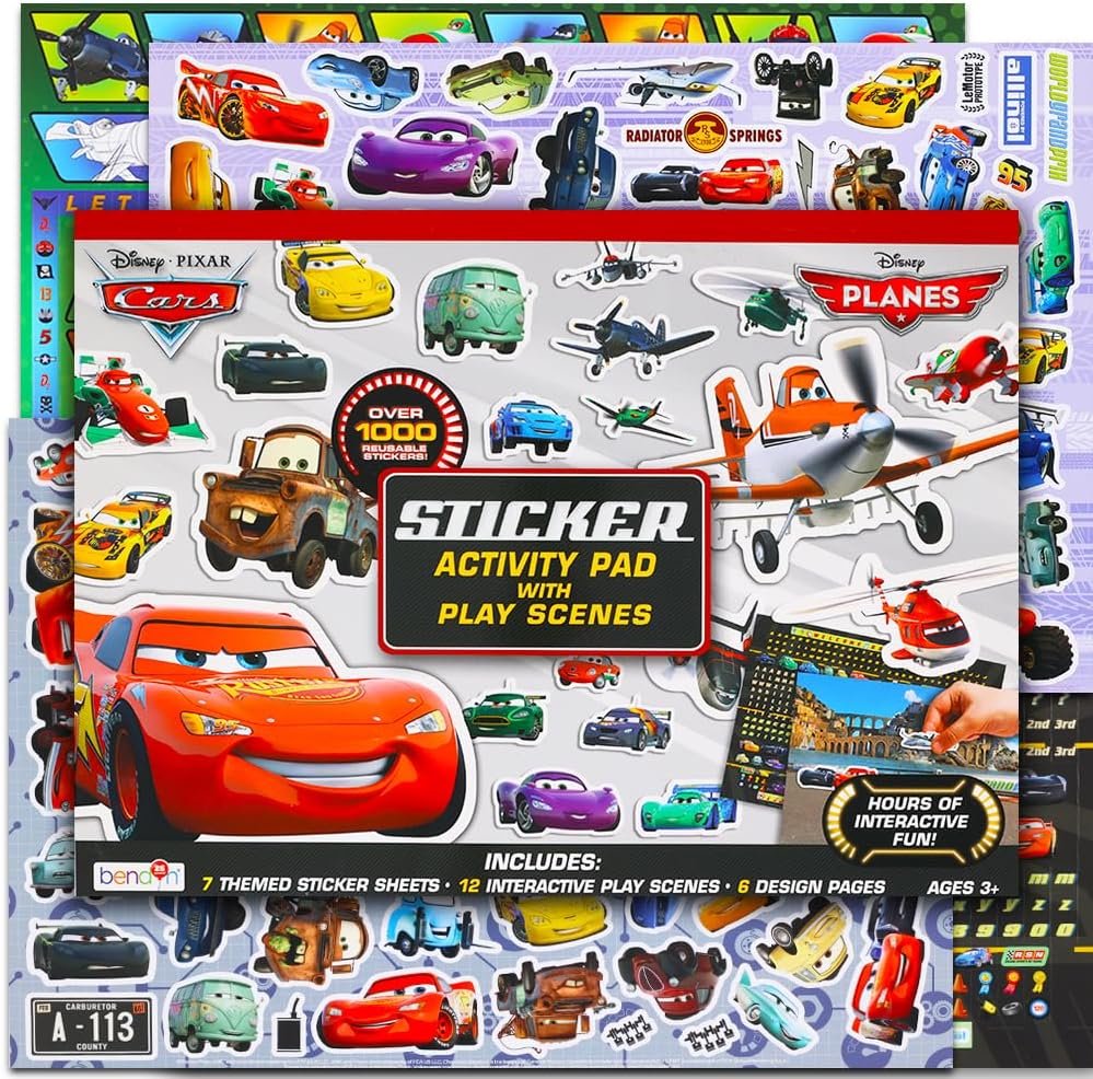 Disney Pixar Cars/Planes Ultimate Sticker Activity Pad 11"x14"