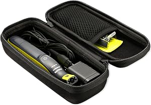 ProCase Hard Case for Hybrid Electric Trimmer and Shaver, Travel Organizer Carrying Bag for QP2520 QP2530 QP2620 QP2630 -Black