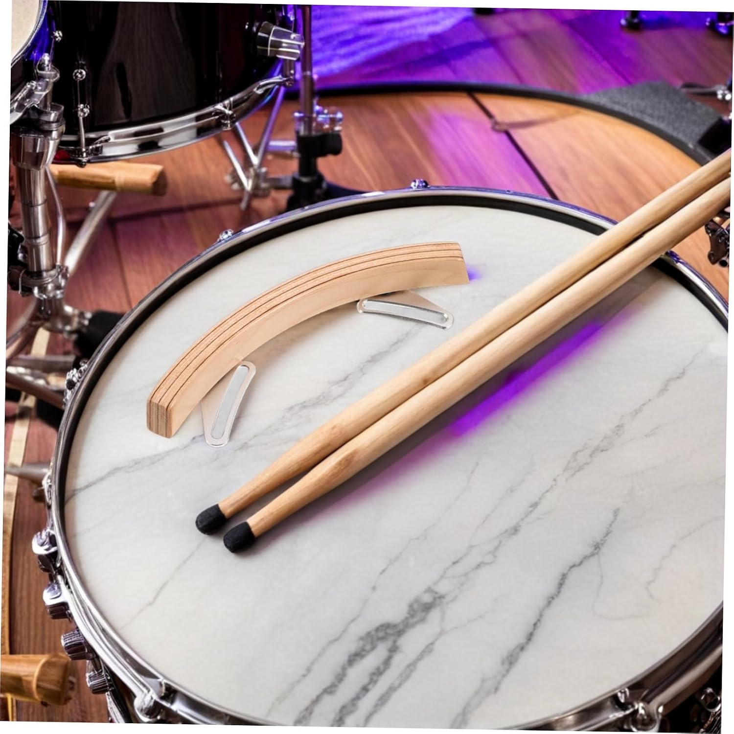 Maple Wood Snare Drum Rim Shot Block Rim Click Sound Effect Tool for Marching Percussion Drum Line Accessory for Live Performance and Practice