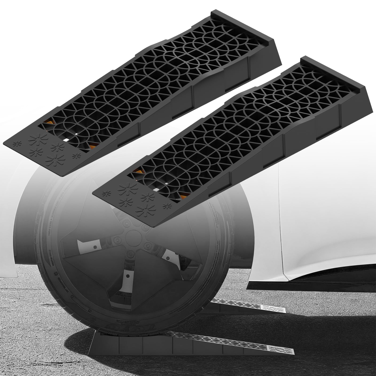 5tタイヤスロープ Amazon | カースロープ タイヤスロープ リフト 耐荷重5t 幅広 タイヤ
