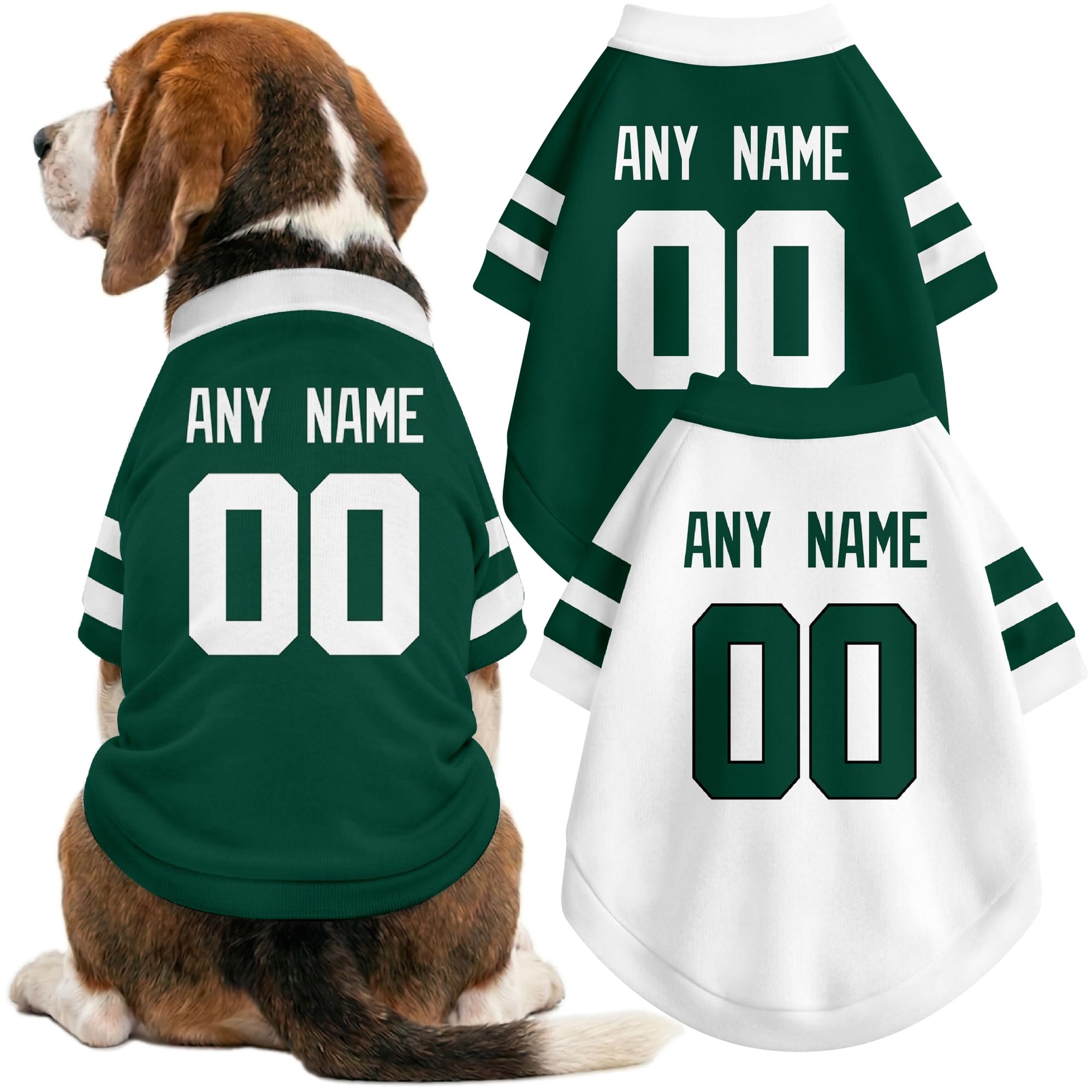 New York J Dog Clothes Custom Name Number T Shirt for Dog Gifts
