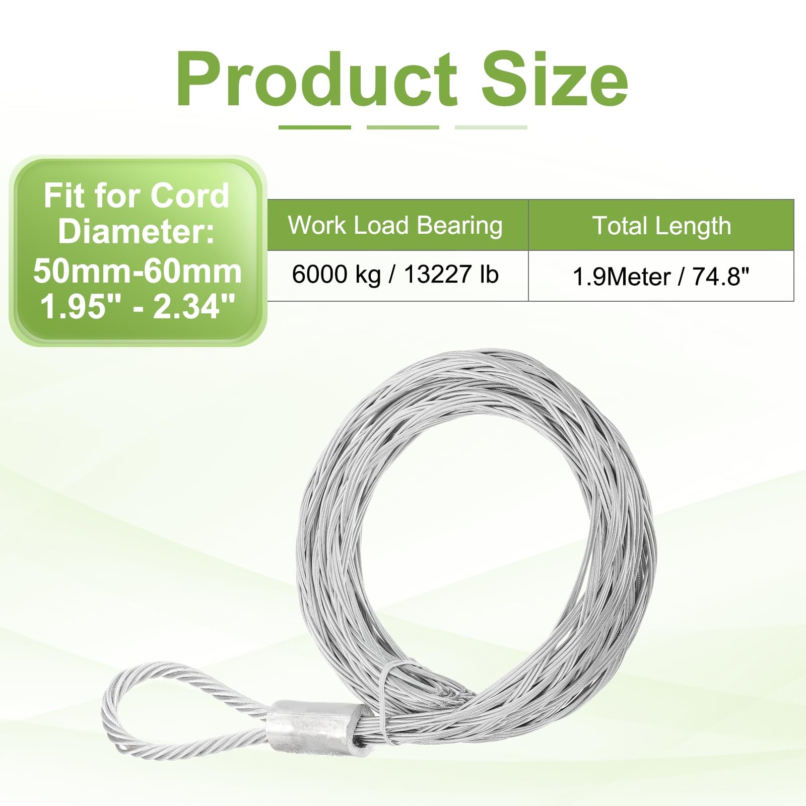 PATIKIL Cable Pulling Grip for 50-60mm (1.95"-2.34") OD Cord - Image 2
