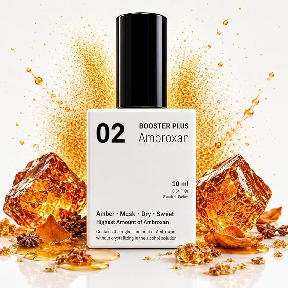 Equivalence PERFUME BOOSTER PLUS | AMBROXAN-MOLECULE 02 | Parfum for Men and Women | Powerful Scent Enhancer | Elegant Aroma | Extrait de Scent | Long Lasting 12-14 Hours | Bottle 10 ml