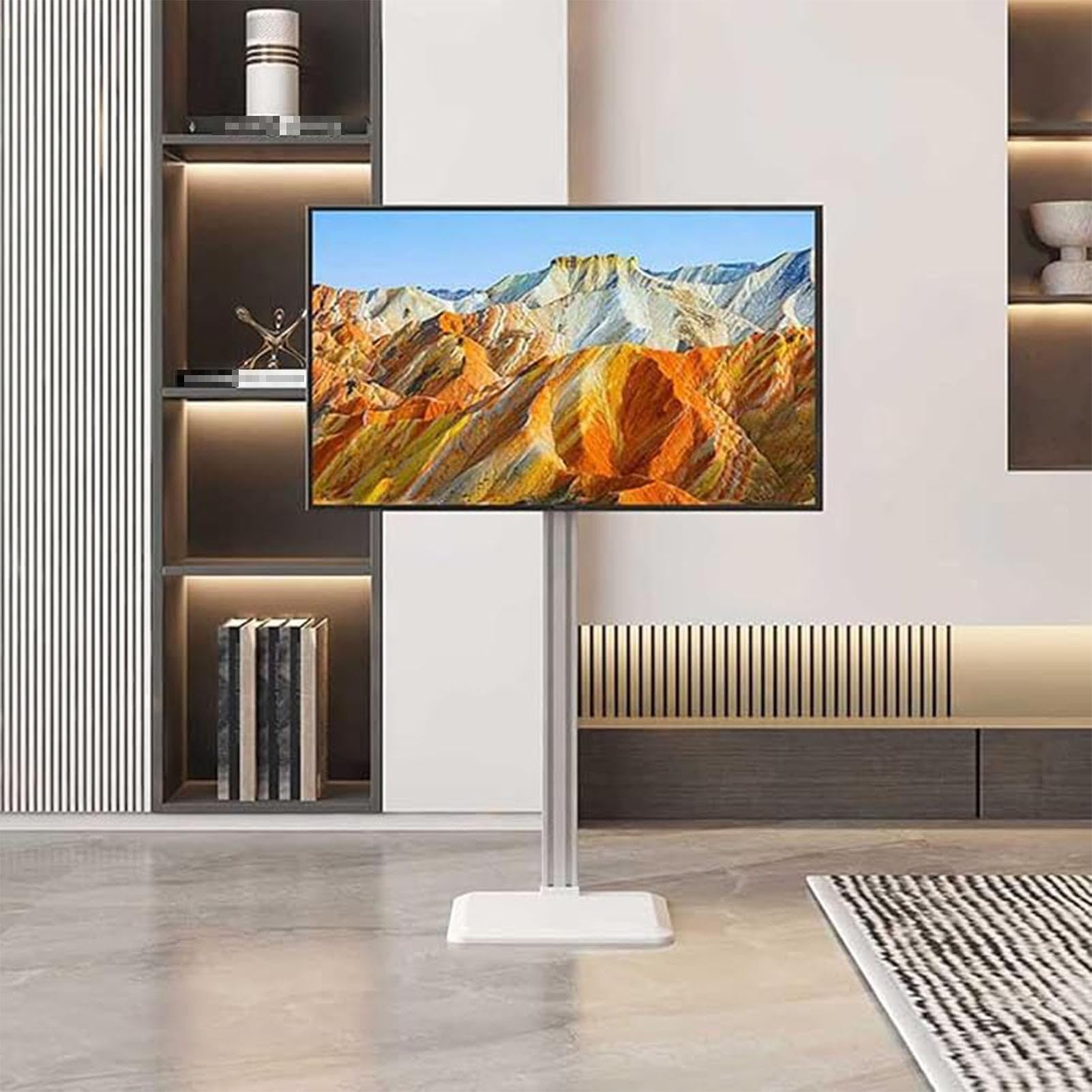 Soporte De Suelo para TV LCD: Soporte De Suelo Universal para TV para Sala De Conferencias, Apto para Televisores De 37 A 65 Pulgadas, para Esquinas Y Dormitorios