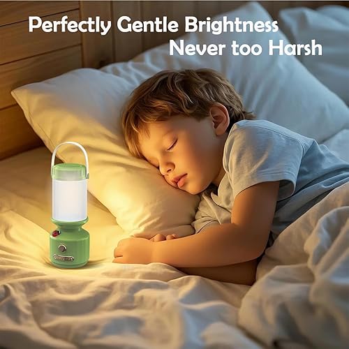 Miniatura 5 de Lámpara recargable para niños, linterna con luz suave y protección ocular, tienda de campaña colgante para interiores y exteriores, luz nocturna