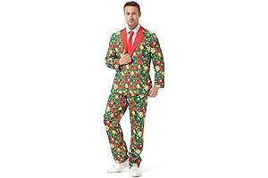 Dashing Men's Christmas Party Suit: An Ugly Festive Treat