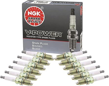 NGK Set of 12 Nickel V-Power Spark Plugs For BMW E38 E65 E66 Rolls-Royce V12
