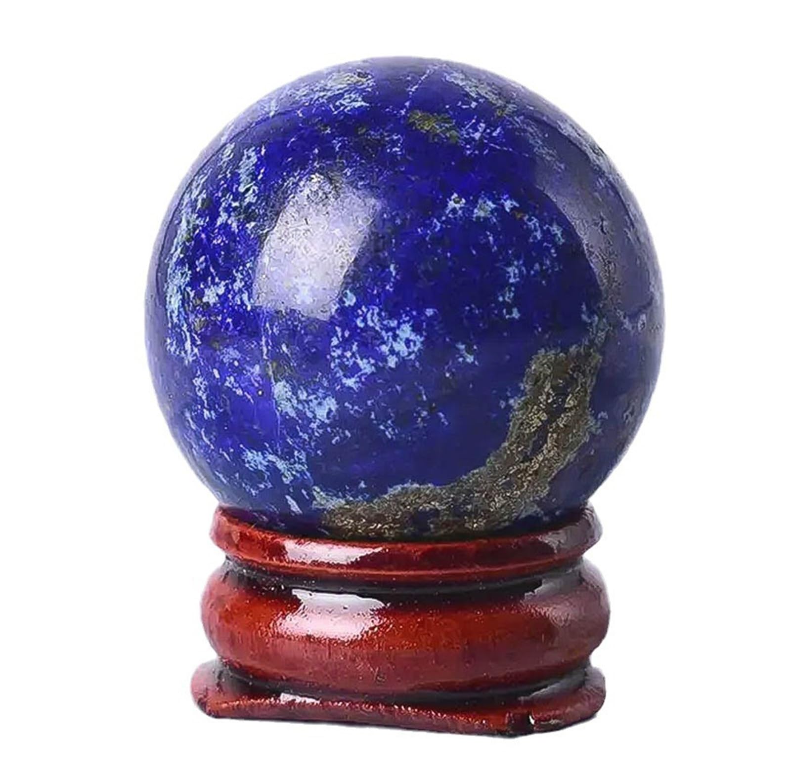 RVBLRDSE Decorative Balls| Lapis Lazuli Crystal Ball | Sphere|Stone Figurine|Living Room Decor and Accessories|Home Decoration,7.5~8cm Gemstone Stone