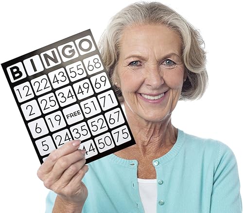 Miniatura 3 de Paquete de 25 tarjetas de bingo EZ Readers de tamaño grande, numeración diferente