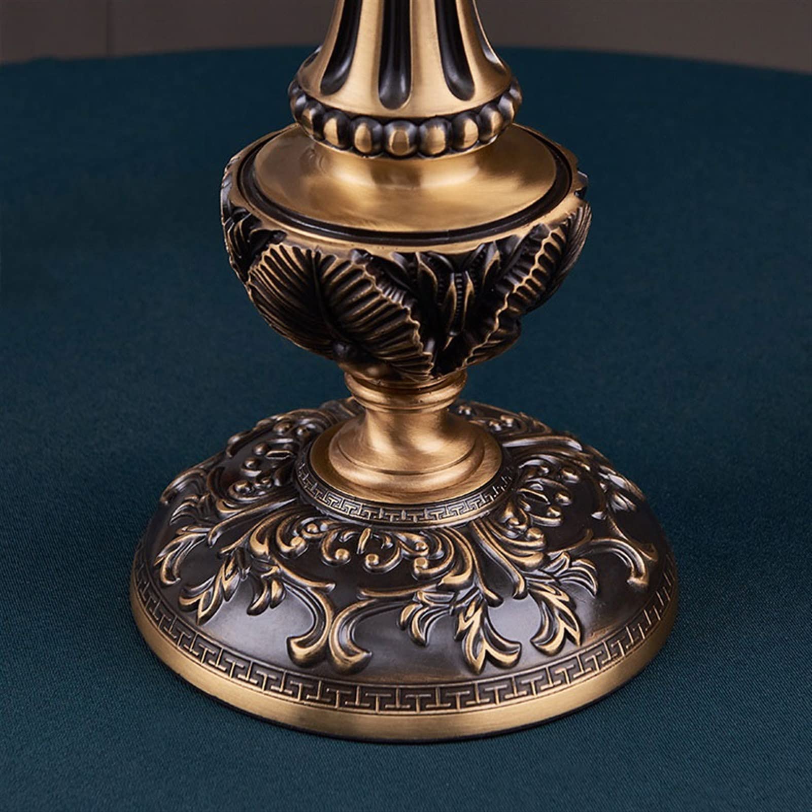 Affascinante Lampada da tavolo in rame di lusso retrò in stile europeo comodino for camera letto squisita decorativa for studio e ufficio Paralume in vetro Arredamento per la casa