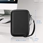 ProCase Hard Drive Case 2.5" for Western Digital Elements -Black | WD Canvio Basics for Seagate Backup Plus Slim Expansion 1TB 2TB 3TB 4TB, Portable External Hard Drive Carrying Bag