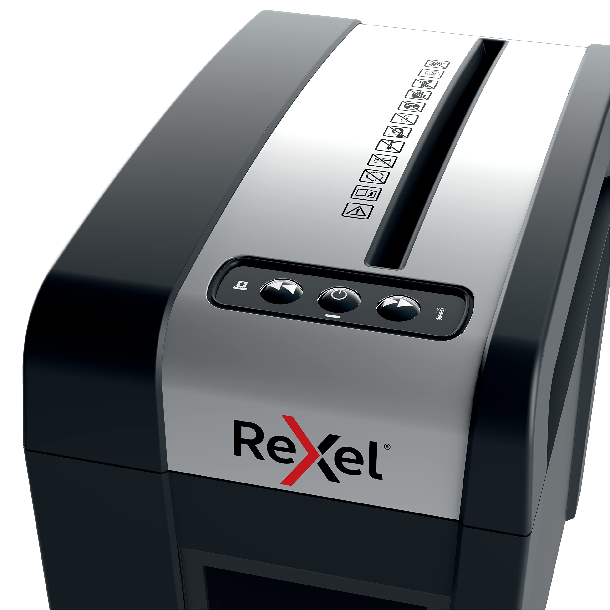 REXEL Secure MC3-SL Slimline Whisper-Shred™, Distruggidocumenti Manuale, 3-3 Fogli A4 (70-80 gr/mq), Taglio Micro, Livello di sicurezza P-5, per Uso Personale/Home Office, Capacità 10 Litri,2020131EU