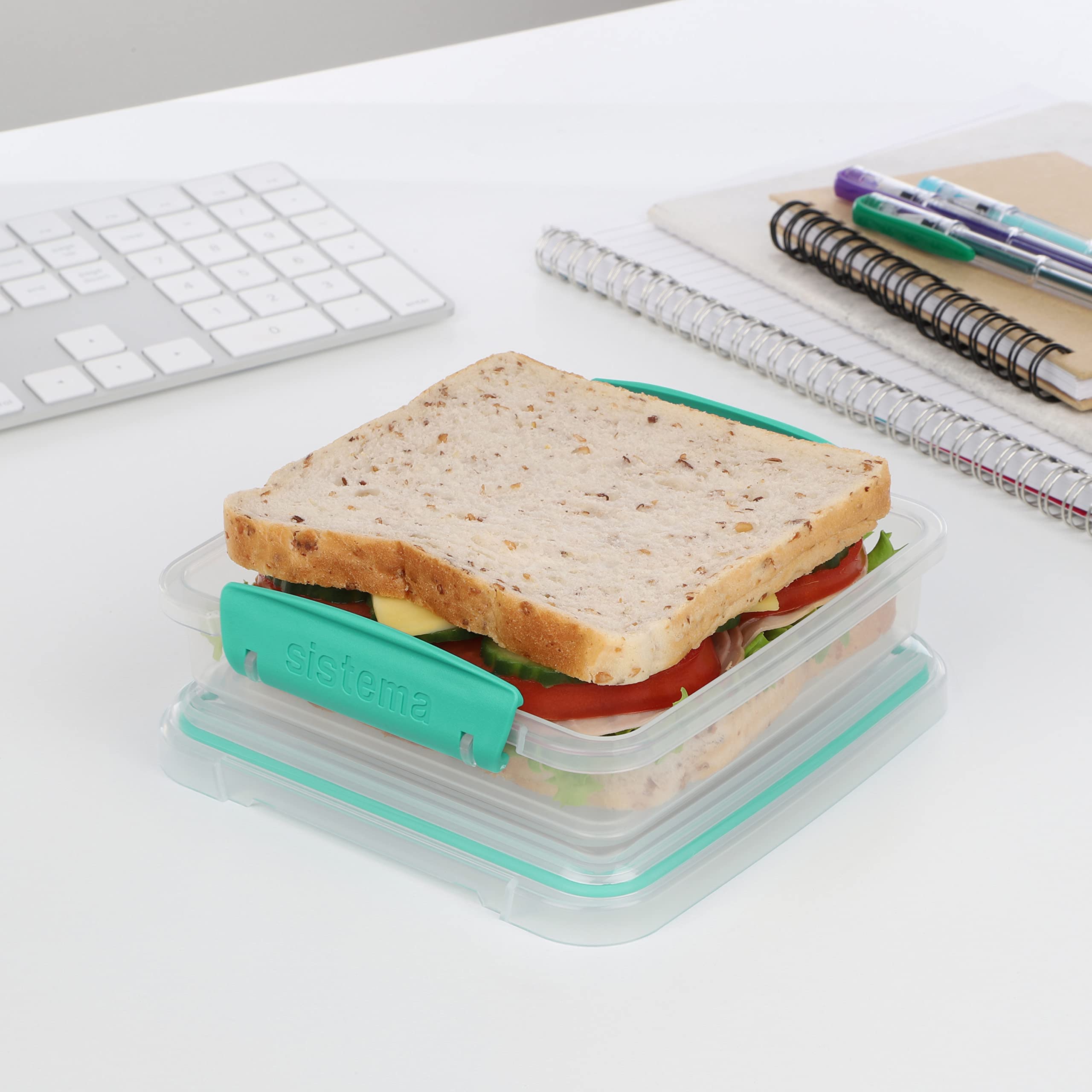 Sistema Sandwich Box to Go 450ml, Transparent - Image 3