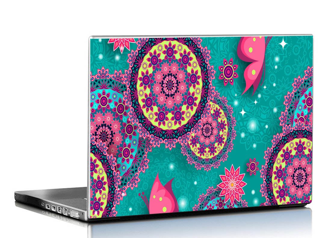 PIXELARTZ Laptop Skin - Vintage Fractal Circles - HD Quality-15.6 Inches - Multi-Colour (B07B27DKHX) Amazon Price History, Amazon Price Tracker