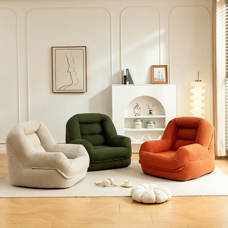 Ziqiangbuxi ソファ 一人掛け ビーズクッション カバー 長持