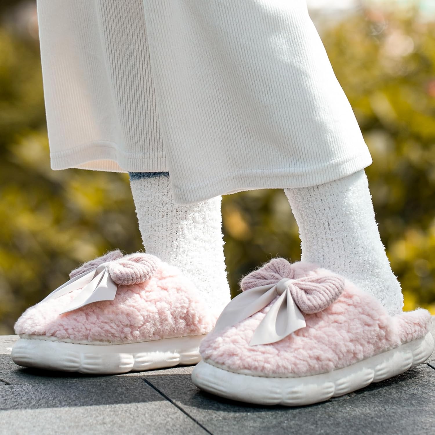 Premillow Slipper Socks for Women - Fuzzy Socks for Women, Womens Non Slip Fluffy socks Hospital Cozy socks with Grips - Image 6